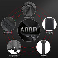 Outdoor Patio Heater Cover, Heavy-Duty Waterproof Dustproof 600D Oxford Fabric