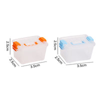 Miniature Dollhouse Display Case with Handle - Dustproof Storage Box for Play Figures & Collectibles