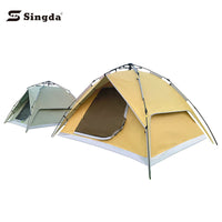 Portable Double-Layer 4-6 Person Pop-Up Camping Tent with Rainfly