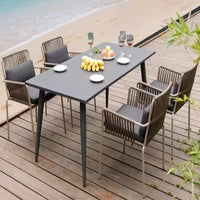 Outdoor Wicker Patio Dining Set Waterproof Garden Rattan Furniture