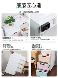 Slim Multi-Layer Drawer Storage Cabinet for Kitchen Bathroom Gap Organization