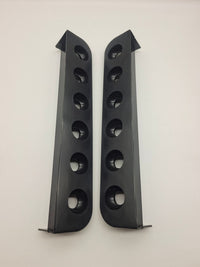 Billiard Pool Cue Rack Wall Mount Holder, 6-Cue Capacity, Plastic Base Tray