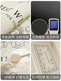 Diatomaceous Earth Absorbent Kitchen Countertop Mat for Coffee Machines and Dish Drying, Non-Slip Table Protector