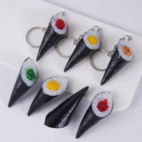 Realistic Japanese Sushi Food Model Keychain or Ornament - Salmon Roe, Crab Roe, Minced Meat Designs