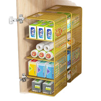 Under Sink Kitchen Organizer Rack for Food Wrap and Storage