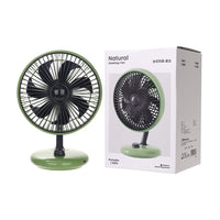 2026 New USB Rechargeable Portable Desk Fan with Stepless Speed Control and Quiet Operation