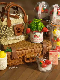 Miniature Fruit Box & Potted Plant Dollhouse Accessories for Blythe Dolls