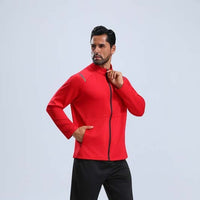 Unisex Stand-Collar Cardigan Jacket, 260g Autumn/Winter Long-Sleeve Outerwear for Teams, Customizable Logo