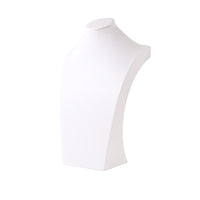 Luxury Necklace Display Stand H-Type White Leatherette Jewelry Organizer for Pendants and Necklaces