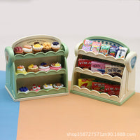 Miniature 1:12 Dollhouse Supermarket Display Rack for Kids' Pretend Play