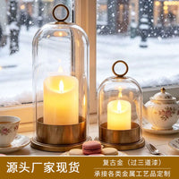 American Style Iron Art Candlestick Holder for Dinner Candles, Christmas, and Birthday Decorations