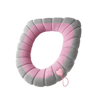 Universal Thickened Plush Toilet Seat Cover Winter Warm Waterproof Toilet Sticker Pad
