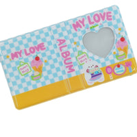 Cute 3-inch Mini Photo Album for Instax & Kpop Photocards, Aesthetic Small Card Holder Book