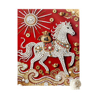DIY Pearl Painting Kit, Large 40x50cm Chinese Style Elegant 3D Art Craft with Full Tool Set