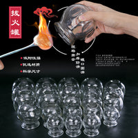 Thickened Glass Cupping Therapy Set for Professional and Home Use