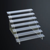 Acrylic Clear Multi-layer Stair Display Stand for Figures, Models, Blind Boxes, and Perfumes