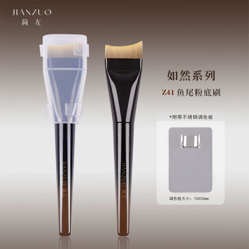 Jianzuo Ruran Z41 Mermaid Tail Flat Foundation Brush for Liquid Makeup & Masks
