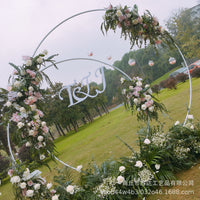 Round Metal Balloon Arch Stand for Wedding & Event Decor