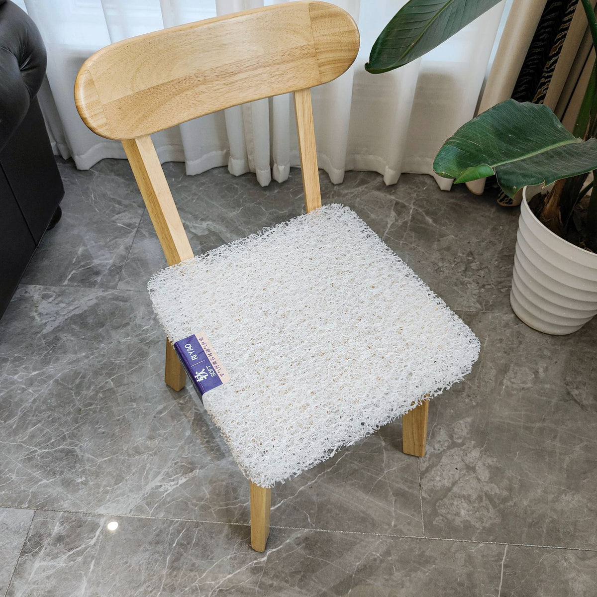 Air Fiber Seat Cushion for Office Chair Car Seat Wheelchair, Breathable Pressure Relief Cushion for Sciatica Tailbone Pain Relief