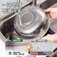 Stainless Steel Colander and Basin Set for Washing Rice and Draining Food