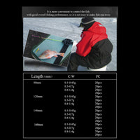 FTK Ice Fishing Rod Tip, Ultra-Soft Plastic, Double Blade Lure, Tai Fishing Hand Rod Accessory