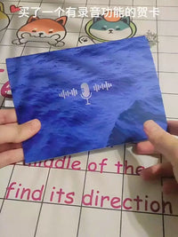 Recordable Music Greeting Card DIY Handmade Gift for Birthday Christmas