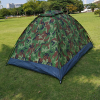 Camouflage Outdoor Camping Tent for 1-4 Person, Portable Fishing Hiking Backpacking Shelter