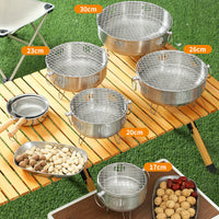 Stainless Steel Outdoor Fire Pit and BBQ Grill for Patio and Indoor Use