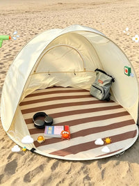 Portable Pop-Up Beach Tent Sun Shelter with UV Protection for Camping and Picnics