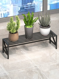 Multi-Tier Metal Plant Stand for Indoor Windowsill and Balcony, Succulent Display Shelf