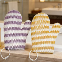 TPU Honeycomb Exfoliating Bath Gloves for Men and Women, Easy-Clean Spa Shower Scrubber Set