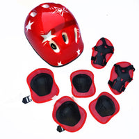 Kids' 7-Piece Protective Gear Set for Roller Skating, Skateboarding, and Cycling - Helmet, Knee, Elbow, and Wrist Pads