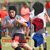 Kids' Rugby Goalkeeper Helmet Anti-Collision Headgear for Training and Sports