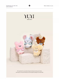 YUYI Cute Plush Doll Backpack Charm Keychain for Women