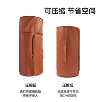 Cylindrical Leather Quilt Storage Bag - Large Capacity, Waterproof, Moisture-proof, Seasonal Organizer