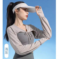 Women's UV Protection Sun Shawl with Hood for Driving and Outdoor Activities