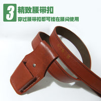 Thickened Cowhide Electrician Tool Pouch with Single Pocket for Pliers Wrenches