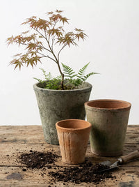 Handmade Terracotta Breathable Planter Pot for Succulents and Orchids