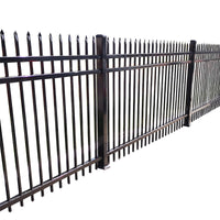 Zinc Steel Fence Panel for Outdoor Villas, Parks, Schools, and Factories