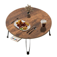 Portable Folding Round/Square Coffee Table for Outdoor Living, Study, or Dining