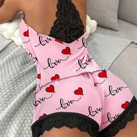 Women's Milk Silk Pajama Set with Shorts