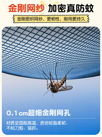Magnetic Screen Door with Automatic Closure - Reinforced Mesh Fly Screen for Home Doors
