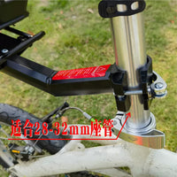 Foldable Bicycle Rear Basket for Mountain Bikes and Student Commuters, Large Capacity Storage for Books, Pets, and Groceries