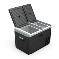 Brevino 45L Dual Zone Portable Car Refrigerator for Travel, Camping, and Trucks