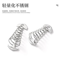 Tent Deck Pegs with Anti-Slip Spring Buckle for Outdoor Camping
