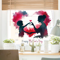 Mother's Day Wall Decal for Shop Window Decoration - "Thankful Mom" Series
