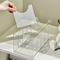 Clear Belt Organizer Box for Wardrobe, Multi-functional Storage Rack for Ties, Scarves, and Belts