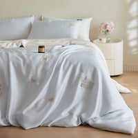 Cartoon Tencel Lyocell Bedding Set, Silky Cool Touch, Summer Duvet Cover & Sheet Set