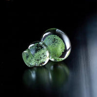 Crystal Glass Gourd Lid Holder for Teapots and Gaiwans, Fluorescent Tea Pet Ornament
