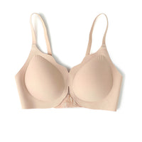 Comfortable Cooling Seamless Bralette with Wavy Edge and Embroidery for Women